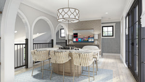 G7893-A Modern Cottage Pool House Recreational Room, 2 Bathrooms | Calypso Bay 30234 