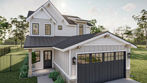 G7908-A Modern Craftsman House, 3 Bedrooms, 3 Bathrooms | Hayfield 30245 Exterior-2
