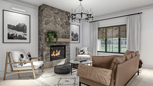 G7908-A Modern Craftsman House Great Room, 3 Bedrooms, 3 Bathrooms | Hayfield 30245