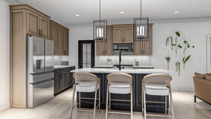 G7908-A Modern Craftsman House Kitchen, 3 Bedrooms, 3 Bathrooms | Hayfield 30245