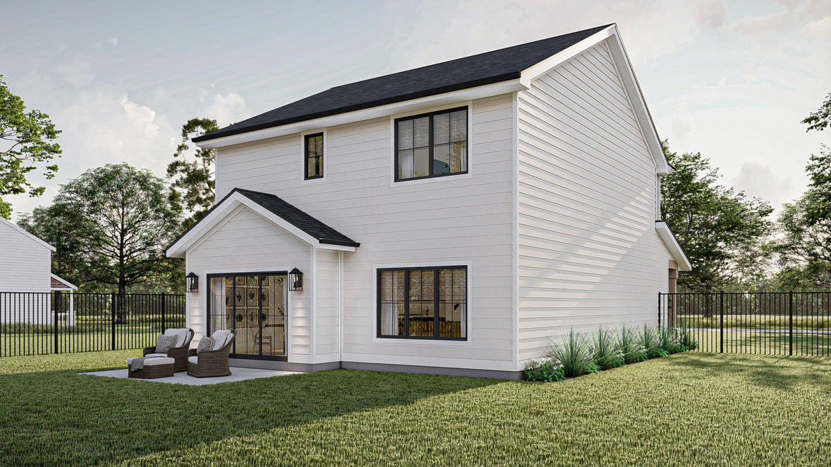 G7908-A Modern Craftsman House, 3 Bedrooms, 3 Bathrooms | Hayfield 30245 Exterior-3