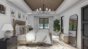 G7908-A Modern Craftsman House Master Bathroom, 3 Bedrooms, 3 Bathrooms | Hayfield 30245