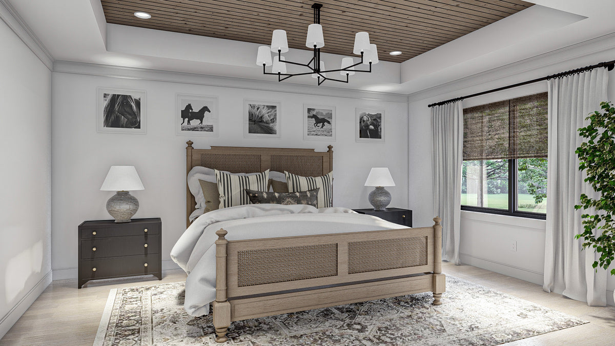 G7908-A Modern Craftsman House Master Bedroom, 3 Bedrooms, 3 Bathrooms | Hayfield 30245