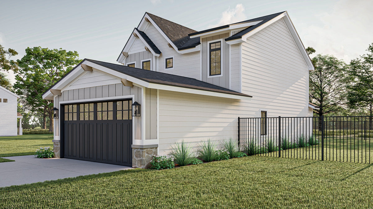 G7908-A Modern Craftsman House, 3 Bedrooms, 3 Bathrooms | Hayfield 30245 Exterior-5