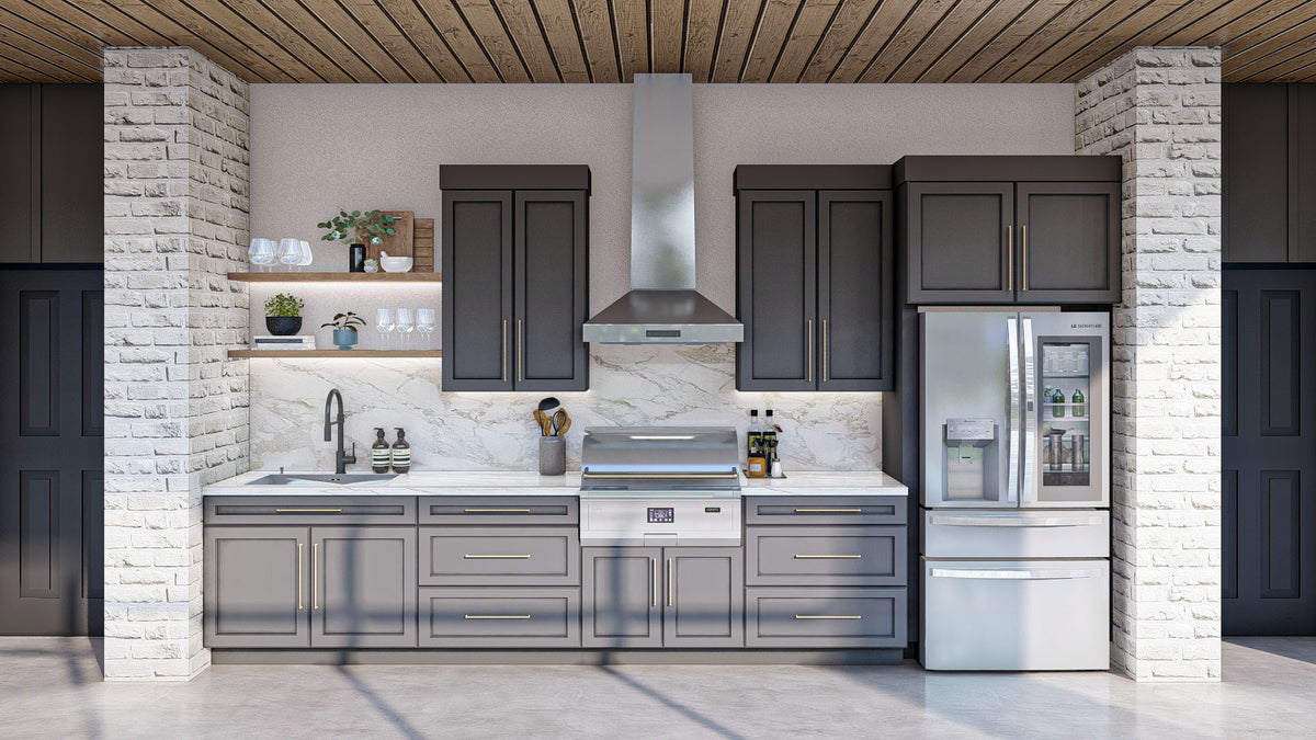 G7884-A Modern Pool House with Bathroom | Niagara Falls 30255 Kitchen