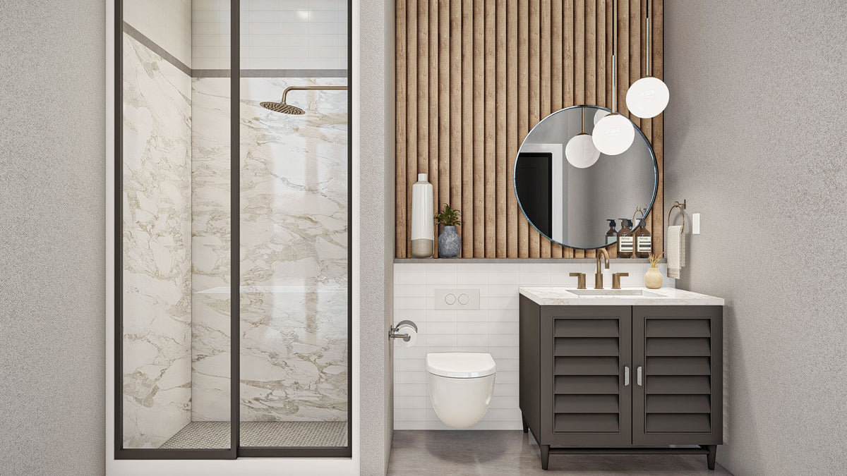 G7884-A Modern Pool House with Bathroom | Niagara Falls 30255 Bathroom