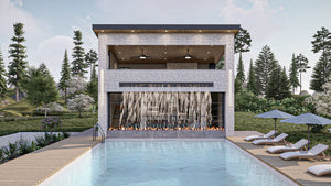 G7884-A Modern Pool House with Bathroom | Niagara Falls 30255 Exterior-2