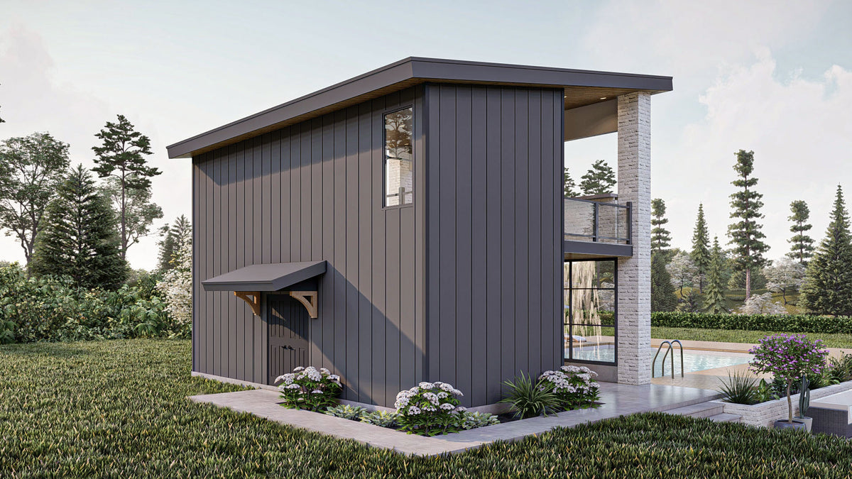 G7884-A Modern Pool House with Bathroom | Niagara Falls 30255 Exterior-4