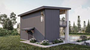 G7884-A Modern Pool House with Bathroom | Niagara Falls 30255 Exterior-4