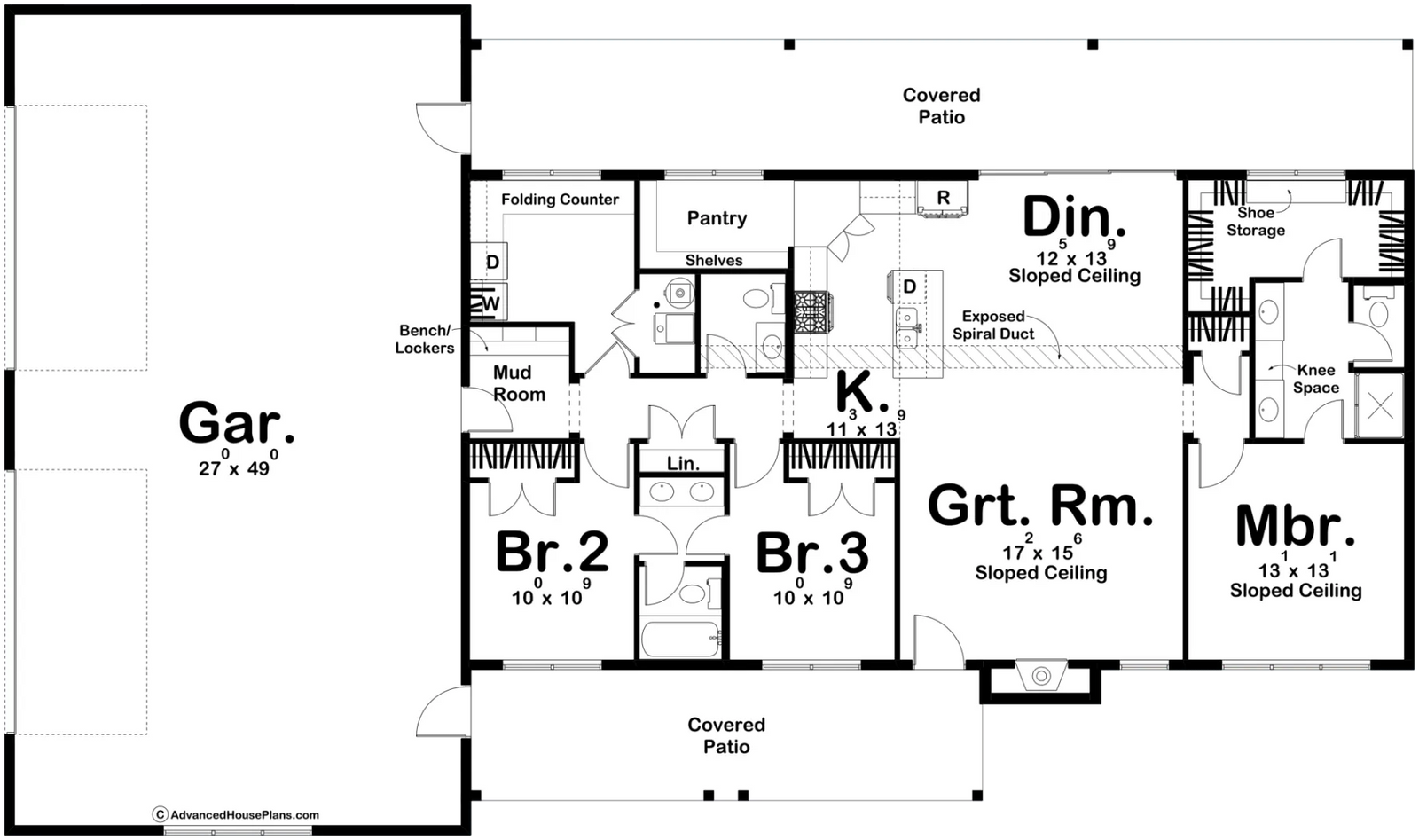 Blue Ridge Barndominium - Archival Designs House Plans