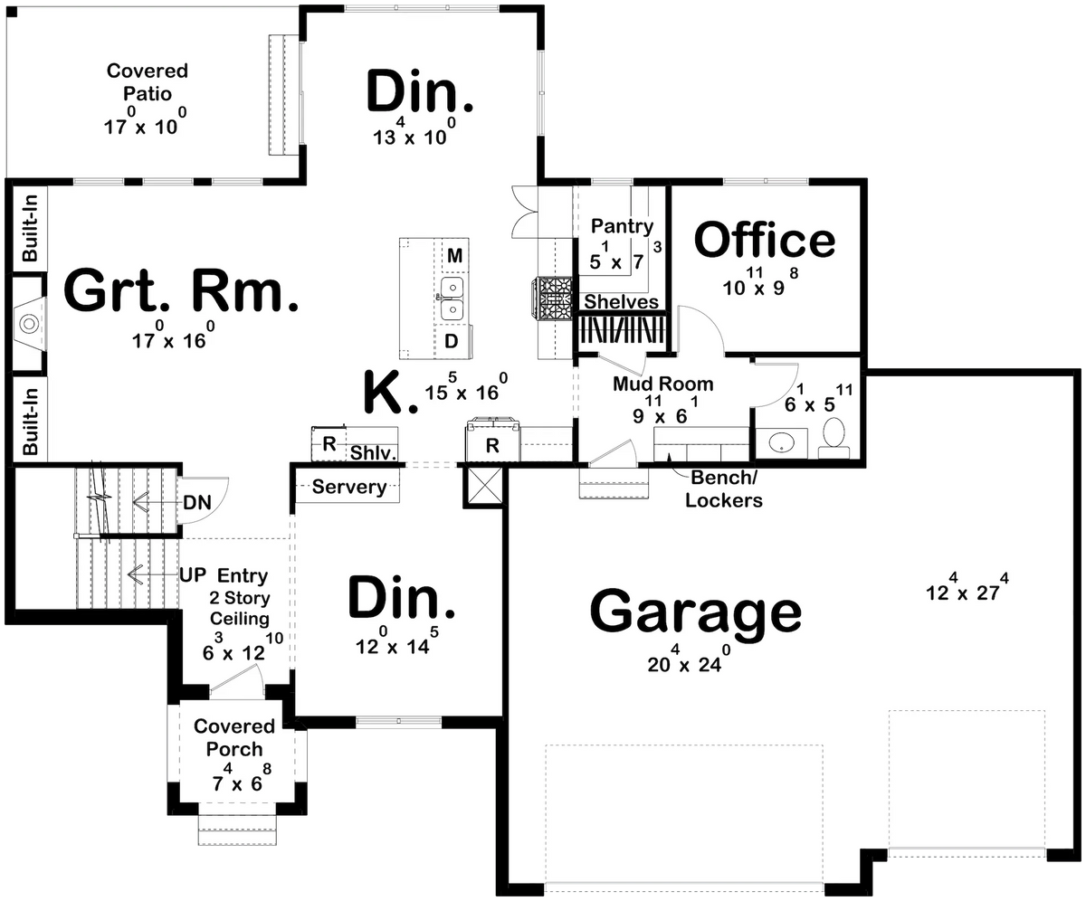 Ellington House Plan - Archival Designs House Plans, floor plan