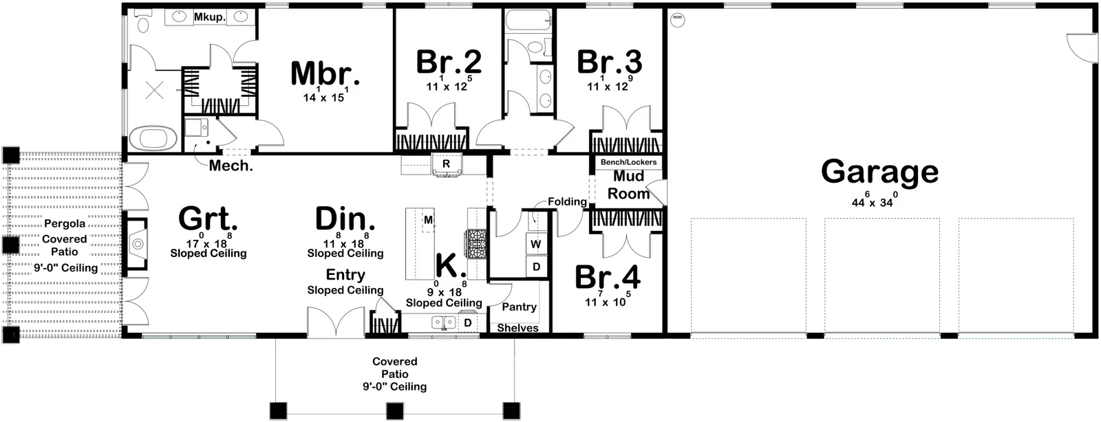 Whalen Flats Barndominium - Archival Designs House Plans