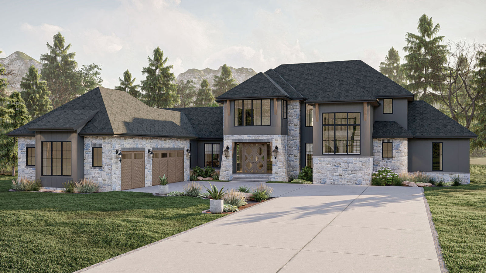 G7997-A Modern French Country House, 4 Bedrooms, 4 Bathrooms | Camelback Ranch 30289 Exterior