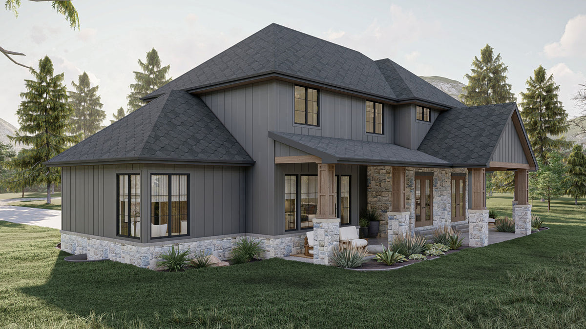 G7997-A Modern French Country House, 4 Bedrooms, 4 Bathrooms | Camelback Ranch 30289 Exterior-3