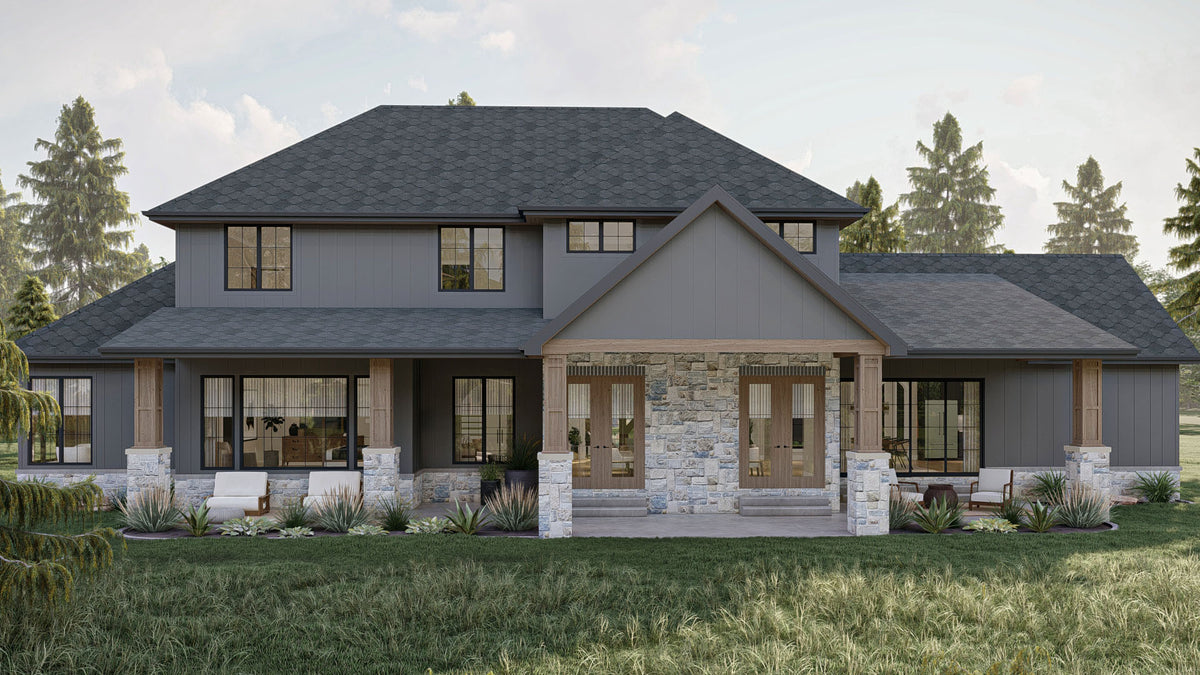 G7997-A Modern French Country House, 4 Bedrooms, 4 Bathrooms | Camelback Ranch 30289 Exterior-4