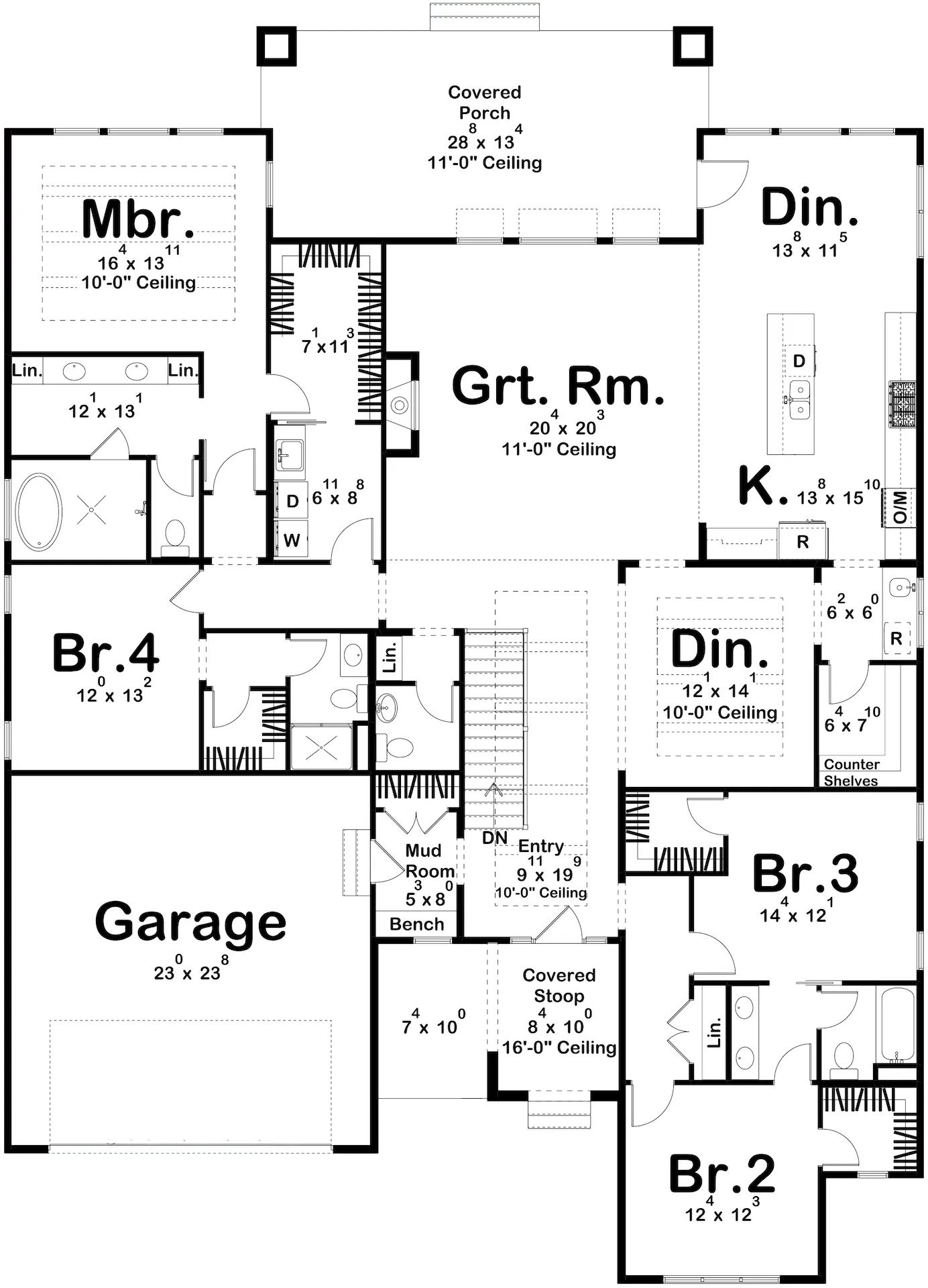 Crowley House Plan - Archival Designs House Plans