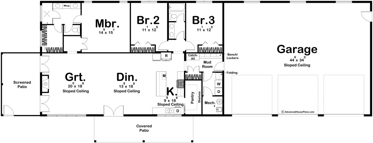 Shreveport Barndominium  Floor Plan