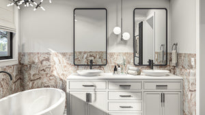 G7998-A Craftsman House Master Bathroom, 4 Bedrooms, 4.5 Bathrooms | Live Oak 30310 