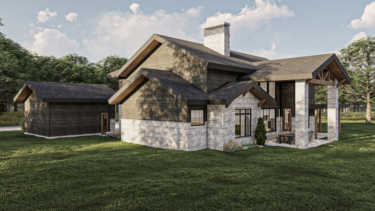 G7998-A Craftsman House, 4 Bedrooms, 4.5 Bathrooms | Live Oak 30310 Exterior-3