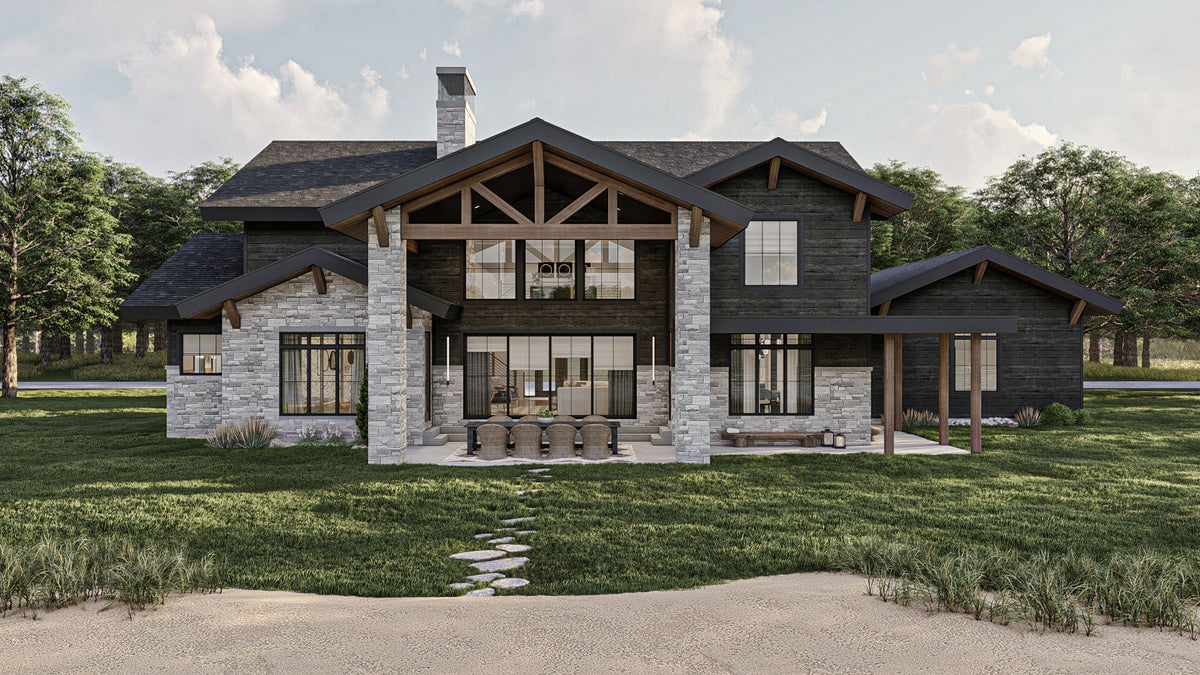 G7998-A Craftsman House, 4 Bedrooms, 4.5 Bathrooms | Live Oak 30310 Exterior-4