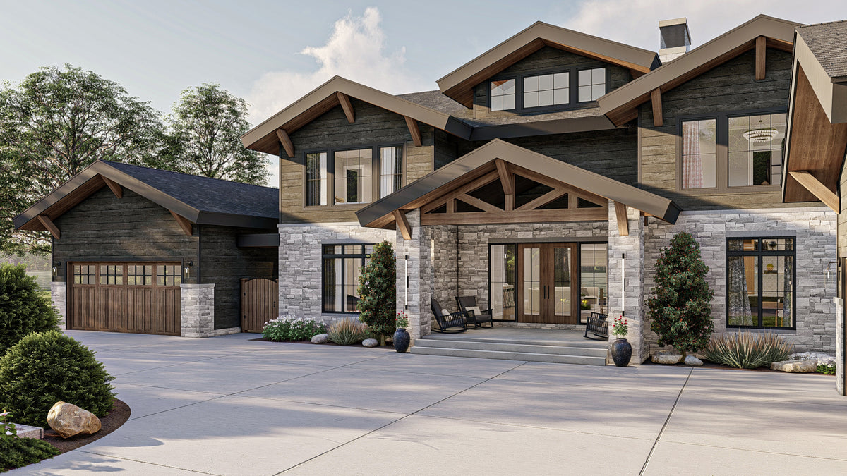 G7998-A Craftsman House, 4 Bedrooms, 4.5 Bathrooms | Live Oak 30310 Exterior-7