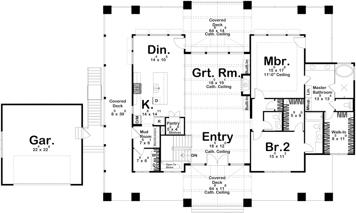 Whitewater House Plan - Archival Designs House Plans, floor plan