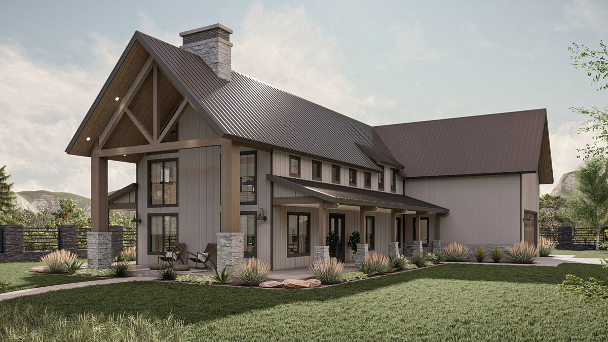 G8002-A Barndominium House, 3 Bedrooms, 2.5 Bathrooms | Marion 30332 Exterior