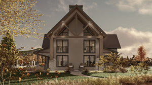 G8002-A Barndominium House, 3 Bedrooms, 2.5 Bathrooms | Marion 30332 Exterior-6