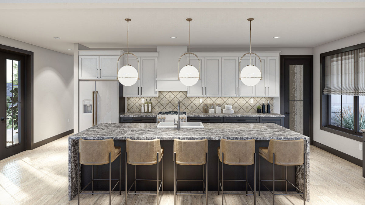 G8002-A Barndominium House Kitchen, 3 Bedrooms, 2.5 Bathrooms | Marion 30332 