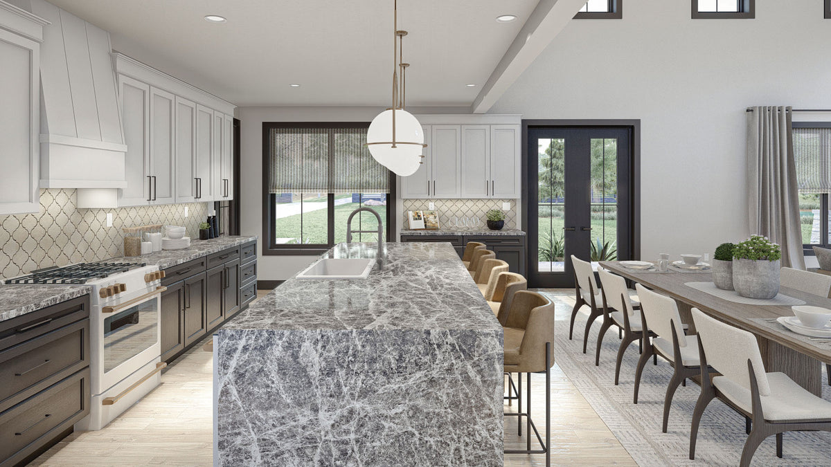 G8002-A Barndominium House Kitchen, 3 Bedrooms, 2.5 Bathrooms | Marion 30332 
