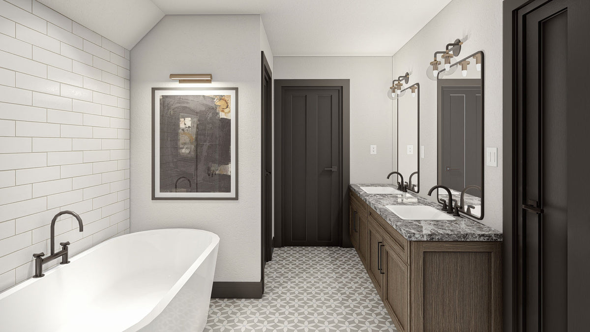 G8002-A Barndominium House Master Bathroom, 3 Bedrooms, 2.5 Bathrooms | Marion 30332 