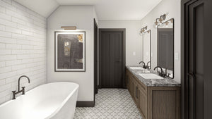 G8002-A Barndominium House Master Bathroom, 3 Bedrooms, 2.5 Bathrooms | Marion 30332 