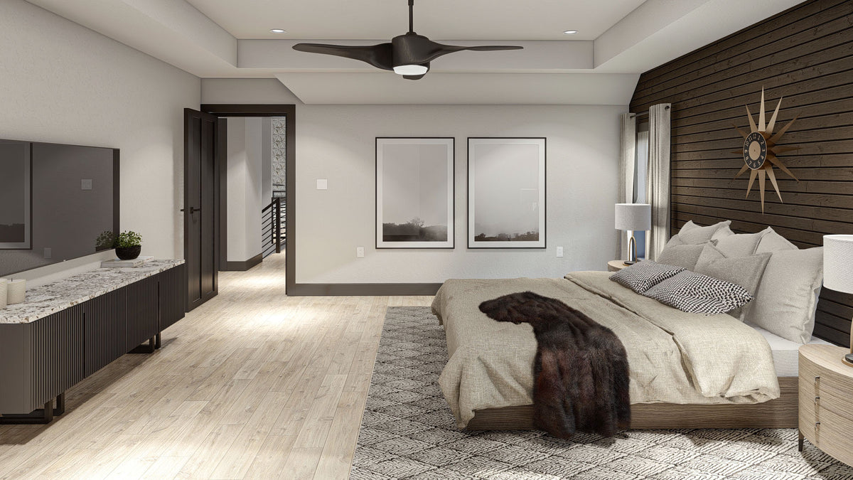 G8002-A Barndominium House Master Bedroom, 3 Bedrooms, 2.5 Bathrooms | Marion 30332 