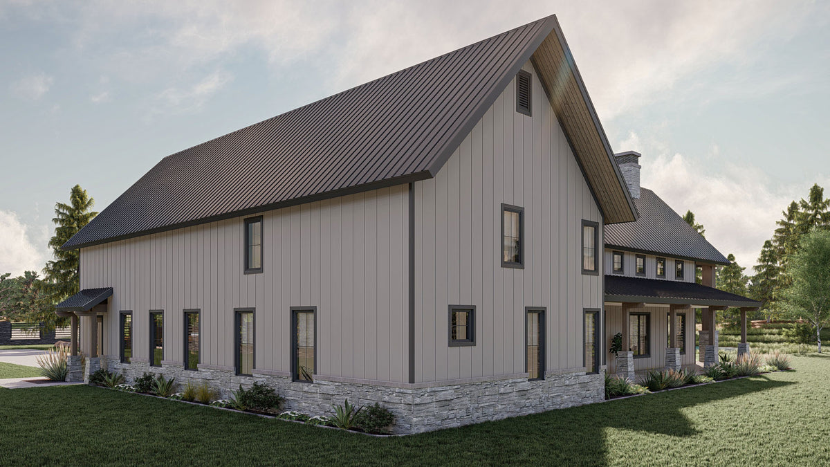 G8002-A Barndominium House, 3 Bedrooms, 2.5 Bathrooms | Marion 30332 Exterior-3