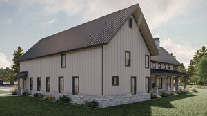 G8002-A Barndominium House, 3 Bedrooms, 2.5 Bathrooms | Marion 30332 Exterior-3