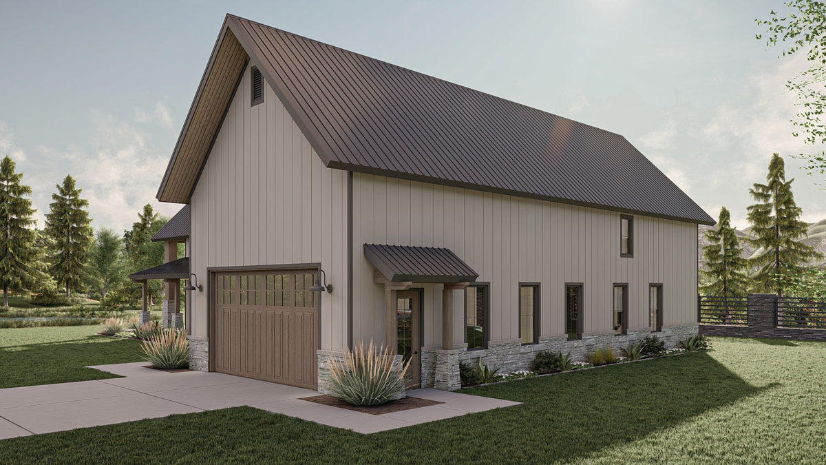 G8002-A Barndominium House, 3 Bedrooms, 2.5 Bathrooms | Marion 30332 Exterior-4