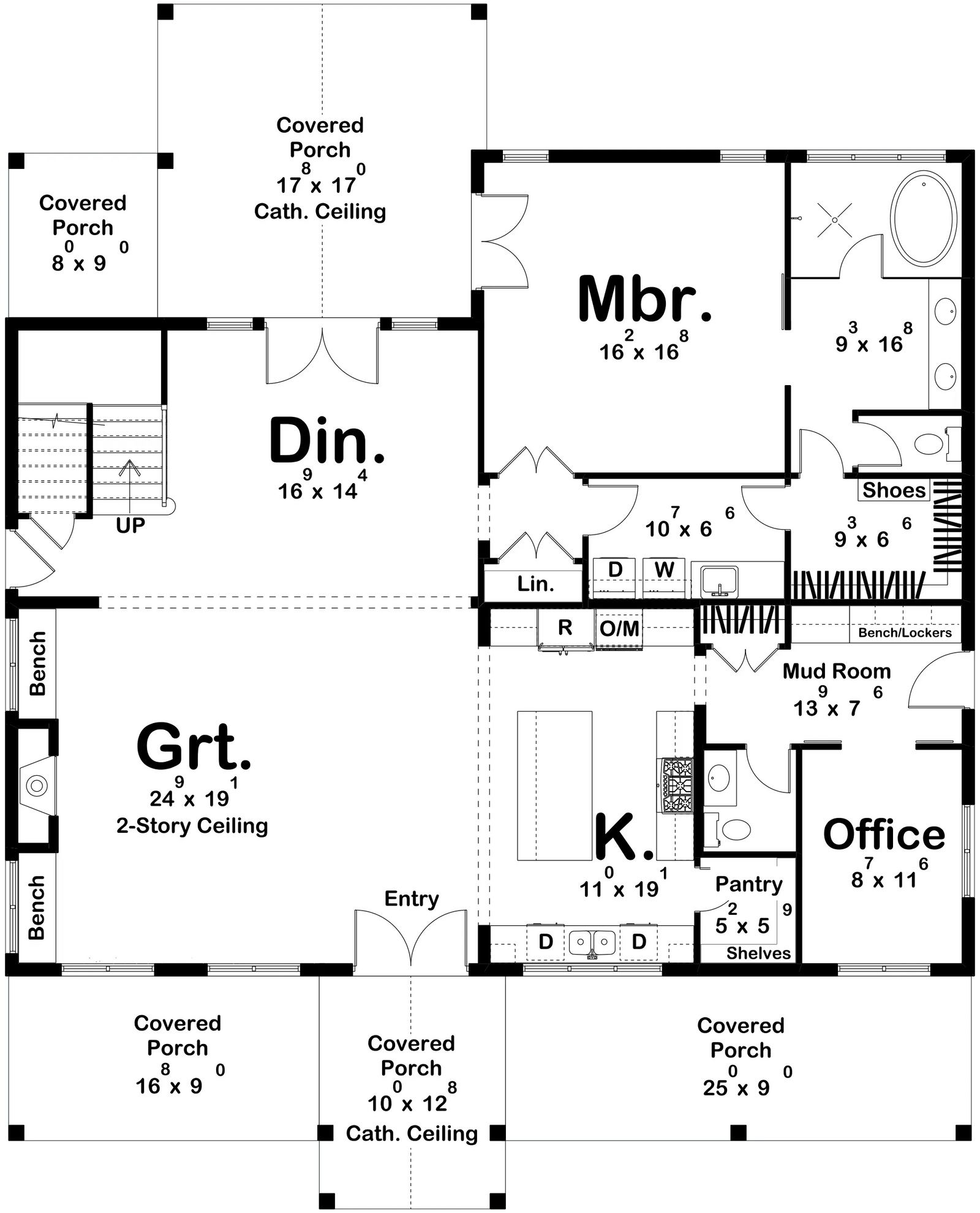 Saratoga House Plan - Archival Designs House Plans