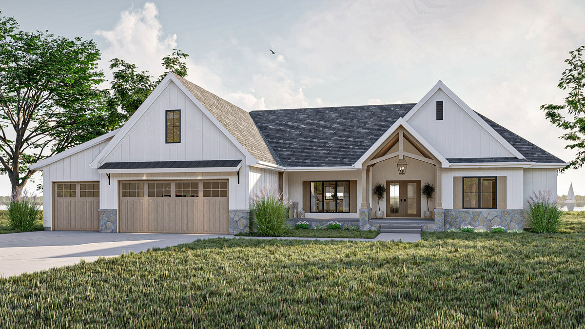 G7894-A Modern Farmhouse, 3 Bedrooms, 2.5 Bathrooms | Lakeshore 30335 Exterior