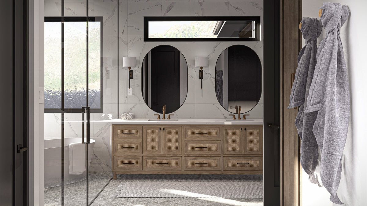 G7887-A Beach-Lake House Master Bathroom, 2 Bedrooms, 2.5 Bathrooms | Emerald Shores 30344 