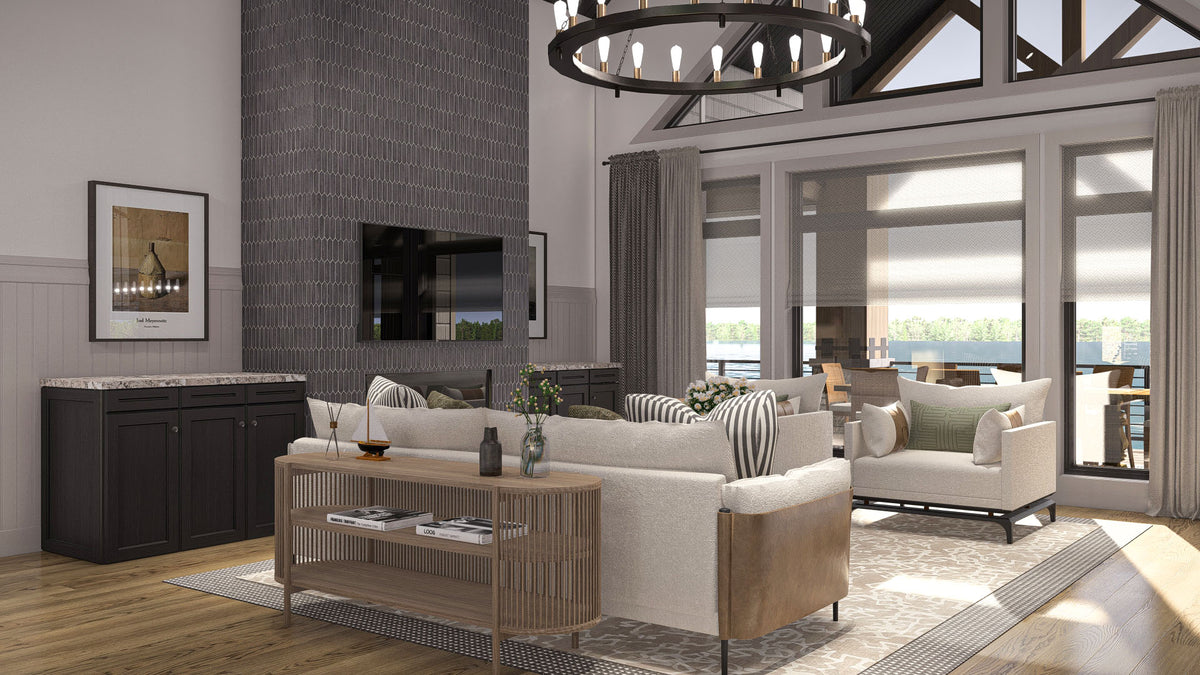 G7875-A Craftsman House Great Room, 2 to 5 Bedrooms, 2.5 to 4.5 Bathrooms | Emerald Bay 30345