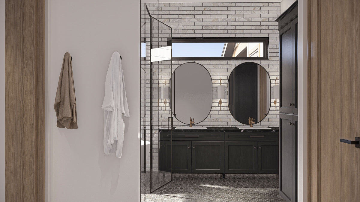 G7875-A Craftsman House Master Bathroom, 2 to 5 Bedrooms, 2.5 to 4.5 Bathrooms | Emerald Bay 30345