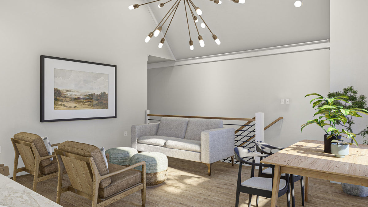 G7878-A Modern Cottage Family Room, 5 Bedrooms, 4 Bathrooms, 2 Half Bathrooms | Fort Worth 30346