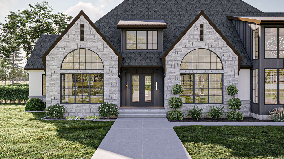 G7878-A Modern Cottage Front Porch, 5 Bedrooms, 4 Bathrooms, 2 Half Bathrooms | Fort Worth 30346
