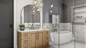 G7878-A Modern Cottage Master Bathroom, 5 Bedrooms, 4 Bathrooms, 2 Half Bathrooms | Fort Worth 30346