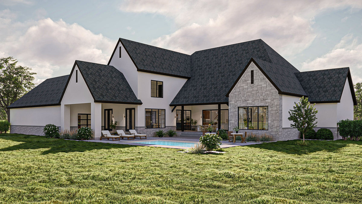 G7878-A Modern Cottage, 5 Bedrooms, 4 Bathrooms, 2 Half Bathrooms | Fort Worth 30346 Exterior-4
