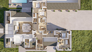 G7878-A Modern Cottage 3D Second Floor, 5 Bedrooms, 4 Bathrooms, 2 Half Bathrooms | Fort Worth 30346