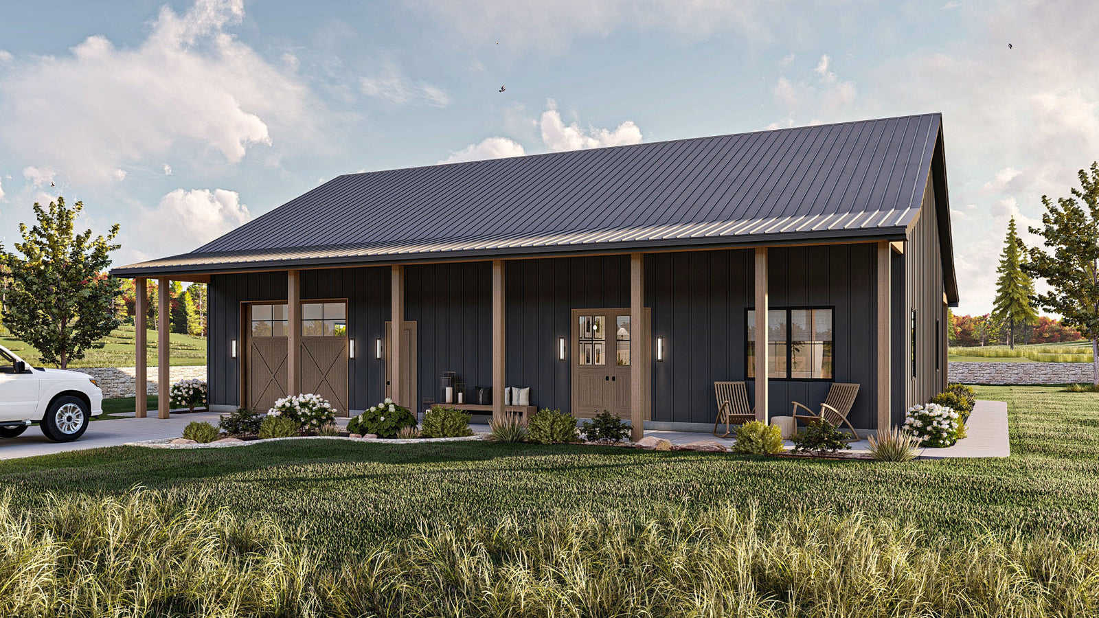 G7896-A Barndominium House, 2 Bedrooms, 1 Bathroom | Springer Farm 30357 Exterior