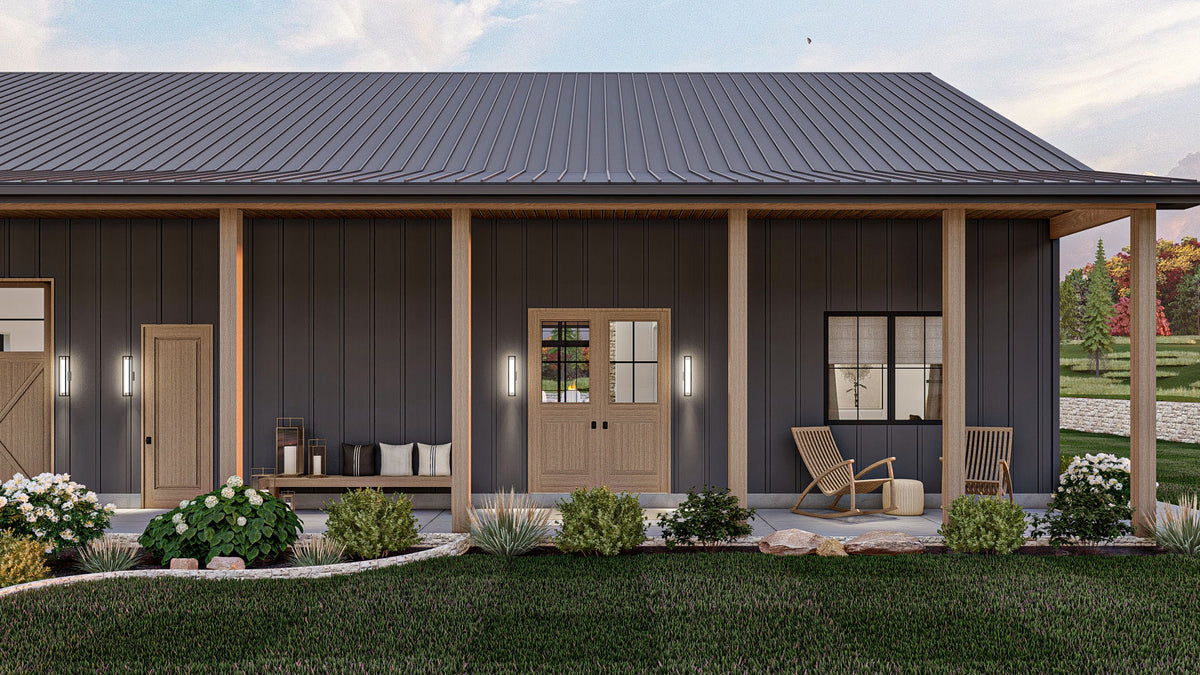 G7896-A Barndominium House, 2 Bedrooms, 1 Bathroom | Springer Farm 30357 Exterior-5