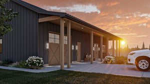 G7896-A Barndominium House, 2 Bedrooms, 1 Bathroom | Springer Farm 30357 Exterior-6