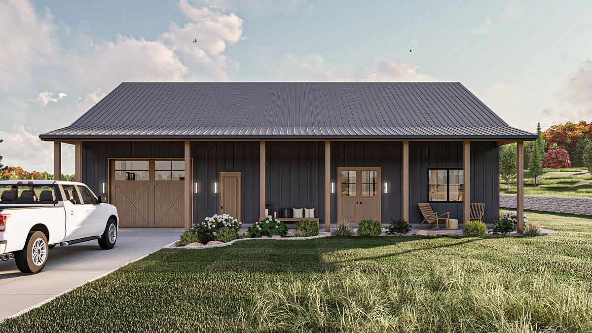 G7896-A Barndominium House, 2 Bedrooms, 1 Bathroom | Springer Farm 30357 Exterior-2